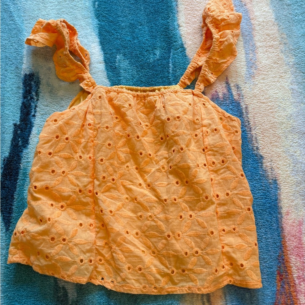 Mudd Kids Orange Eyelet Camisole